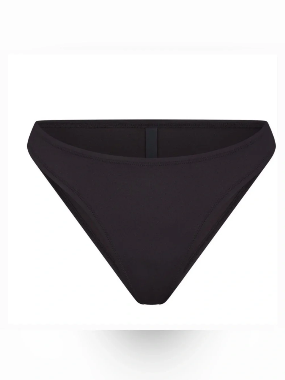 SKIMS Black Mid-Coverage Bikini Bottoms